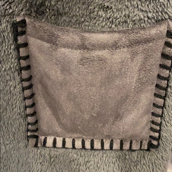 NWT Hood Wool Blend Faux Suade/Leather Teddy Coat - Picture 4 of 10